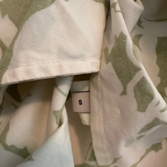 NEW Tory Burch Smocked Floral Cotton Poplin Mini Dress - Size Small - Picture 10 of 10